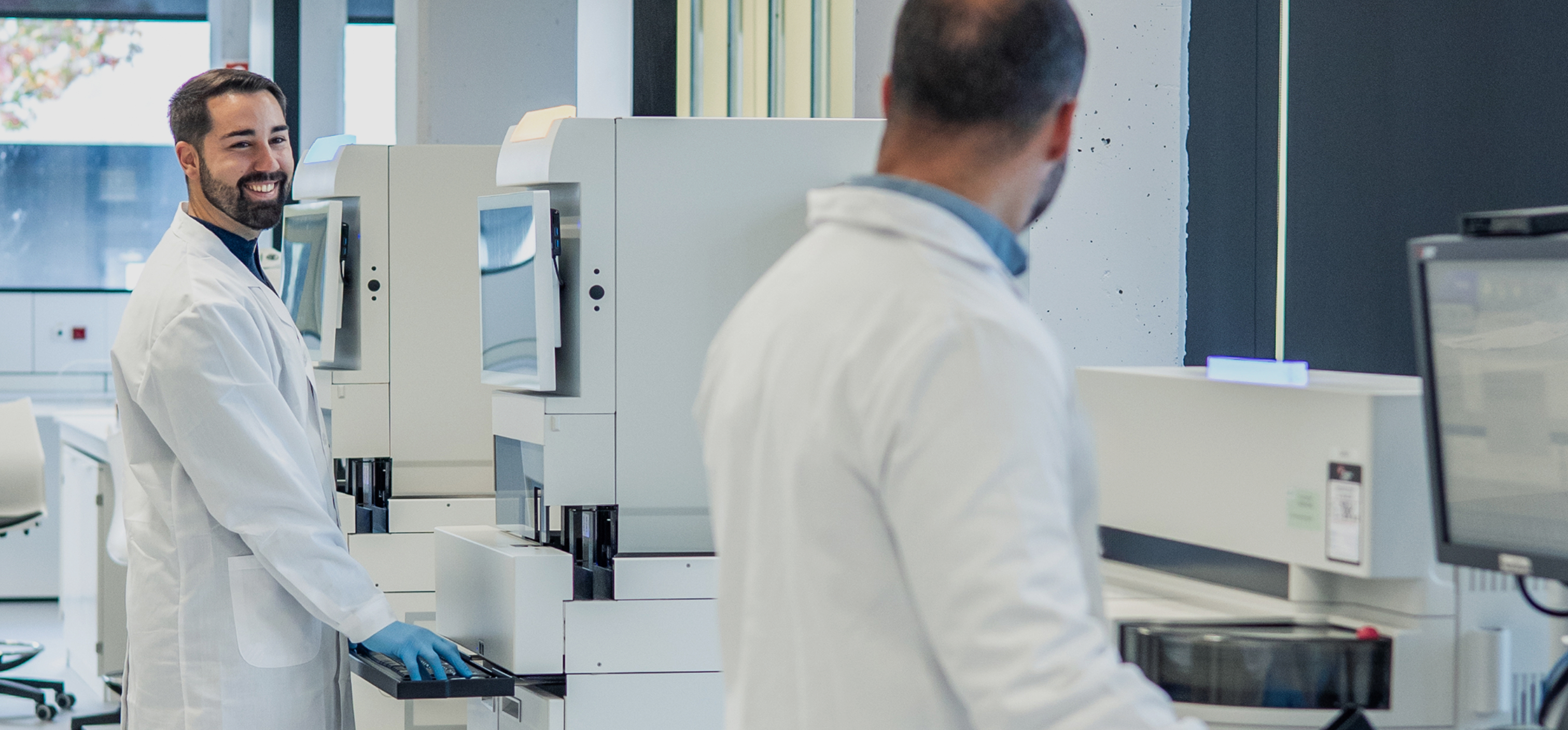 scientists working with equipment